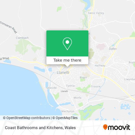 Coast Bathrooms and Kitchens map
