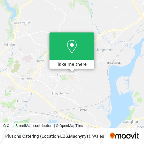 Plusons Catering (Location-LBS,Machynys) map