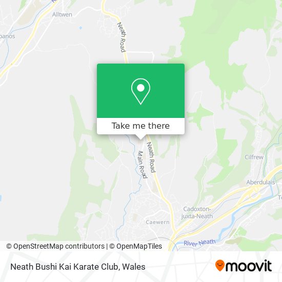 Neath Bushi Kai Karate Club map