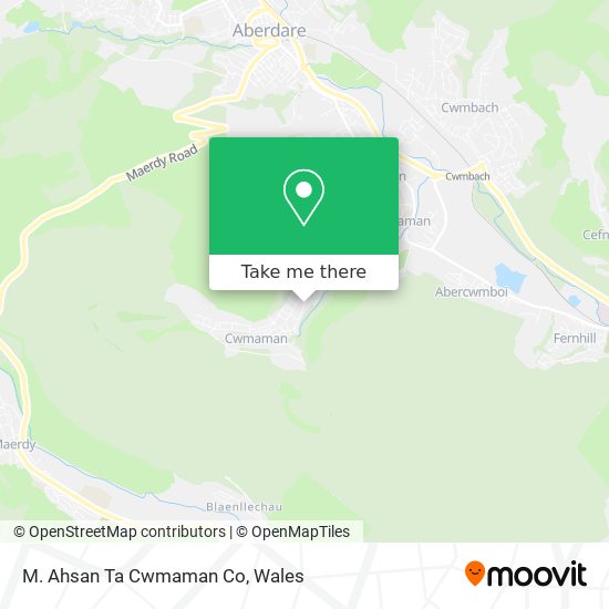 M. Ahsan Ta Cwmaman Co map