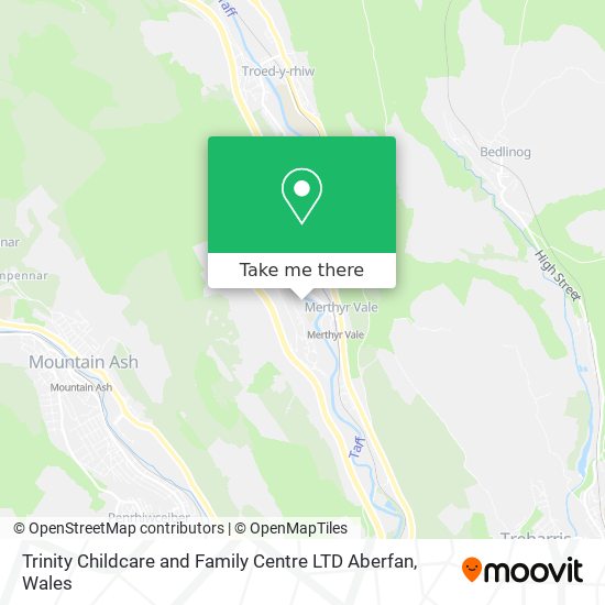 Trinity Childcare and Family Centre LTD Aberfan map