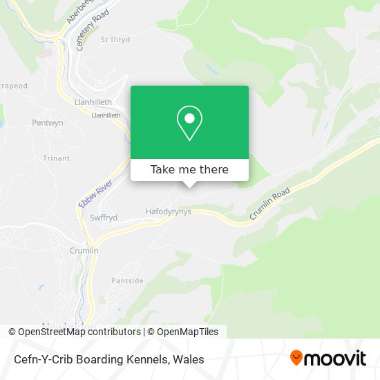 Cefn-Y-Crib Boarding Kennels map