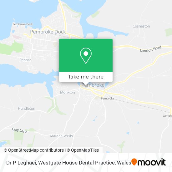 Dr P Leghaei, Westgate House Dental Practice map