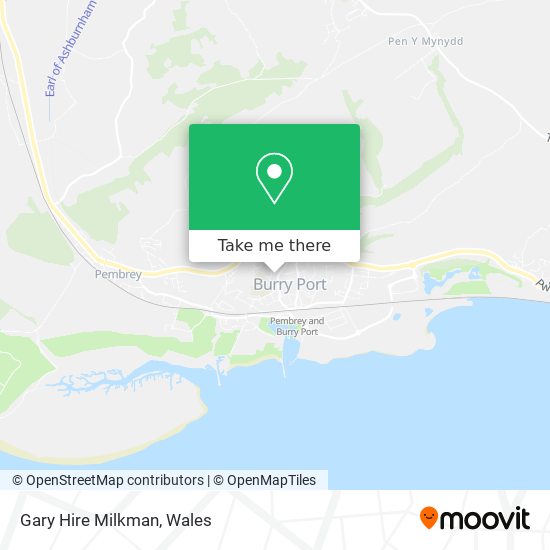 Gary Hire Milkman map