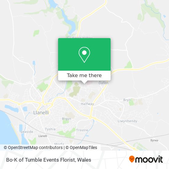 Bo-K of Tumble Events Florist map