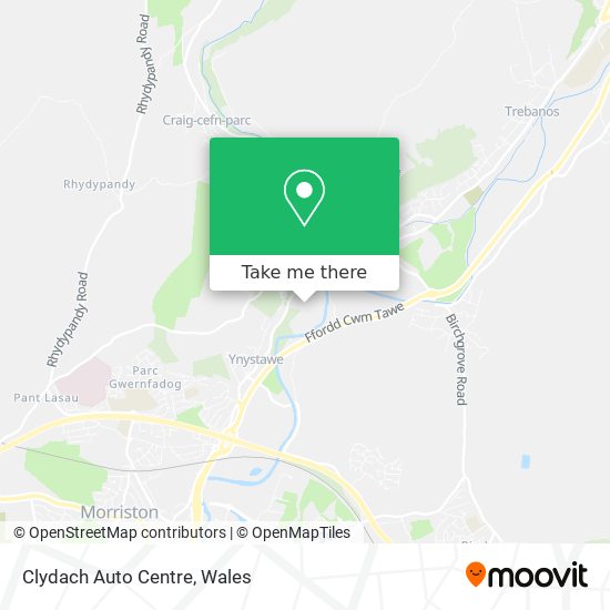 Clydach Auto Centre map