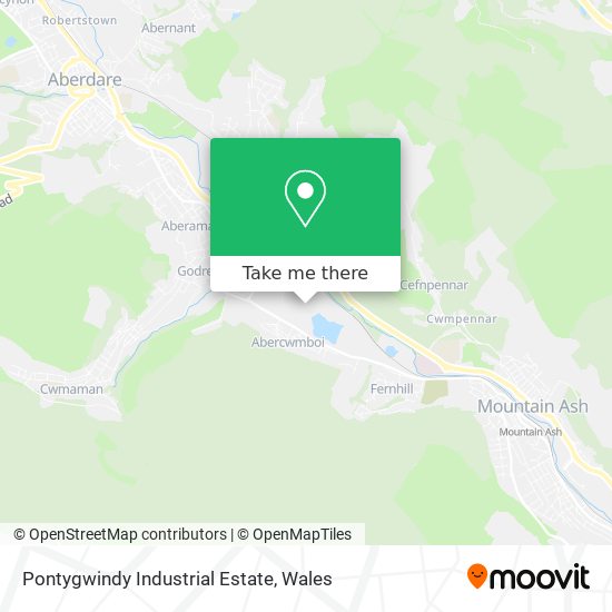 Pontygwindy Industrial Estate map