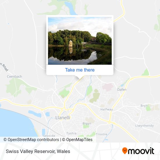 Swiss Valley Reservoir map