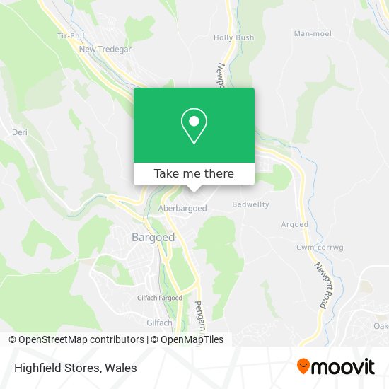 Highfield Stores map
