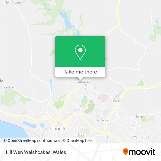 Lili Wen Welshcakes map