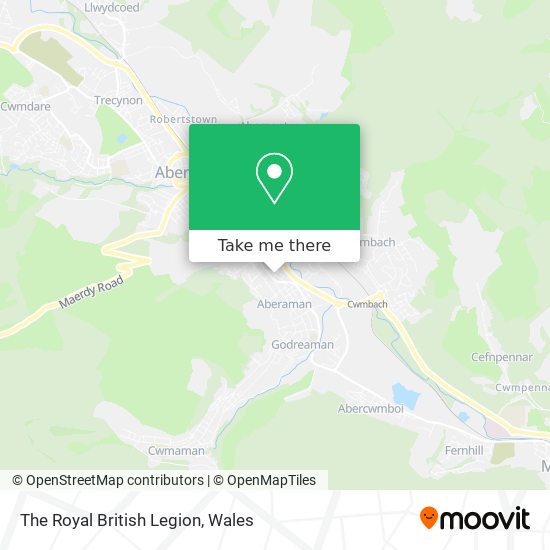 The Royal British Legion map