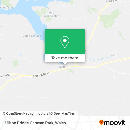 Milton Bridge Caravan Park map