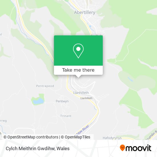 Cylch Meithrin Gwdihw map