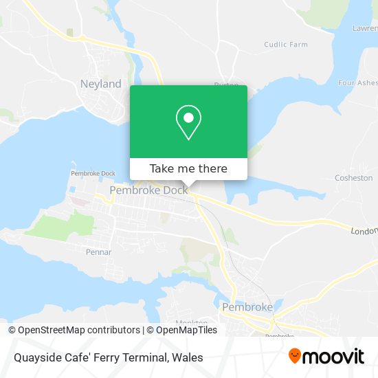 Quayside Cafe' Ferry Terminal map