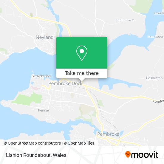 Llanion Roundabout map