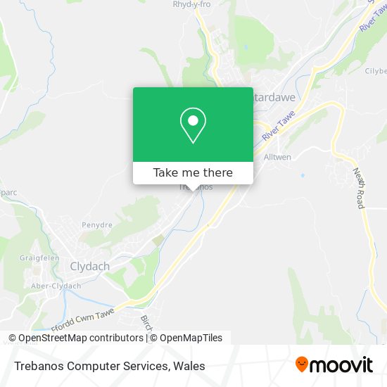Trebanos Computer Services map