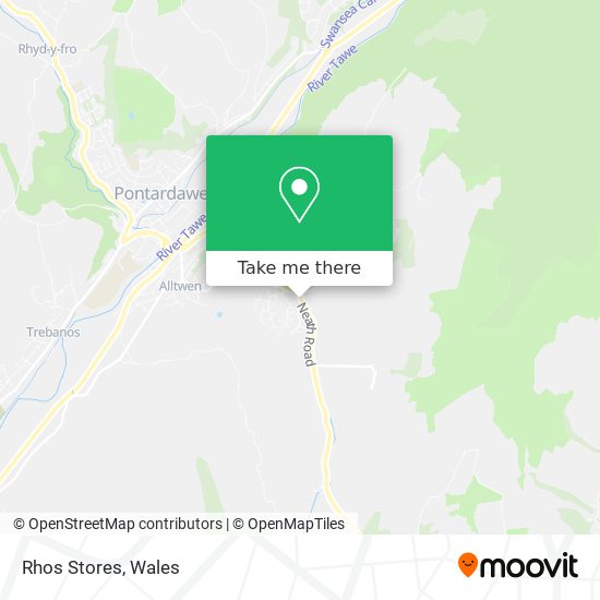 Rhos Stores map