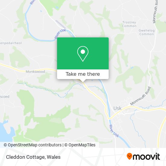 Cleddon Cottage map