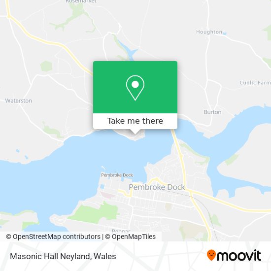 Masonic Hall Neyland map