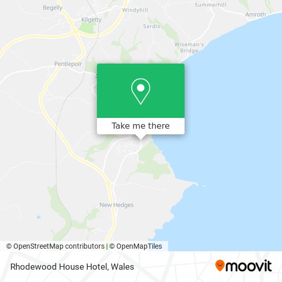Rhodewood House Hotel map