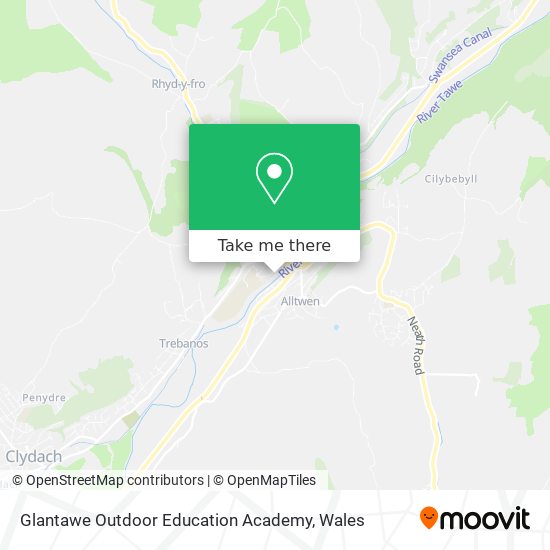 Glantawe Outdoor Education Academy map