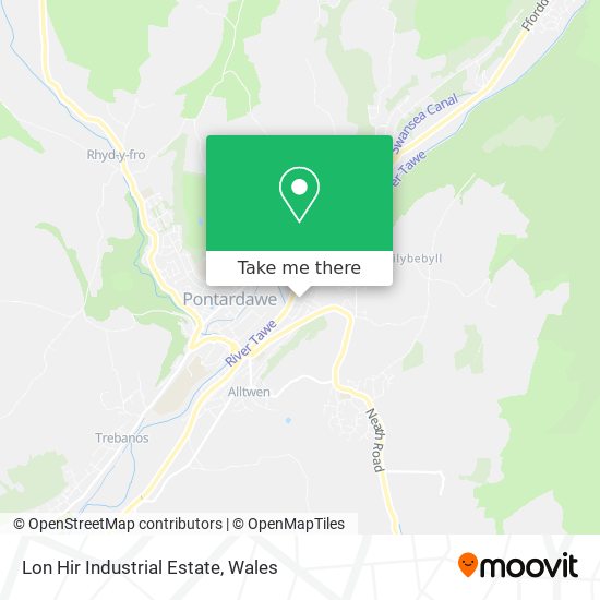 Lon Hir Industrial Estate map