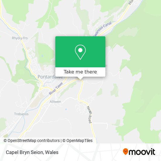 Capel Bryn Seion map