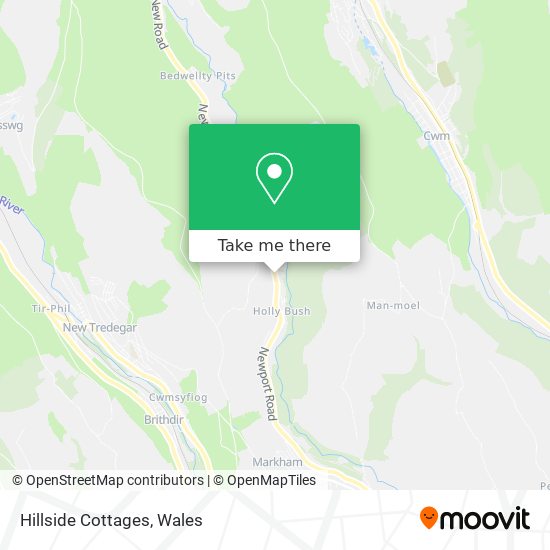 Hillside Cottages map