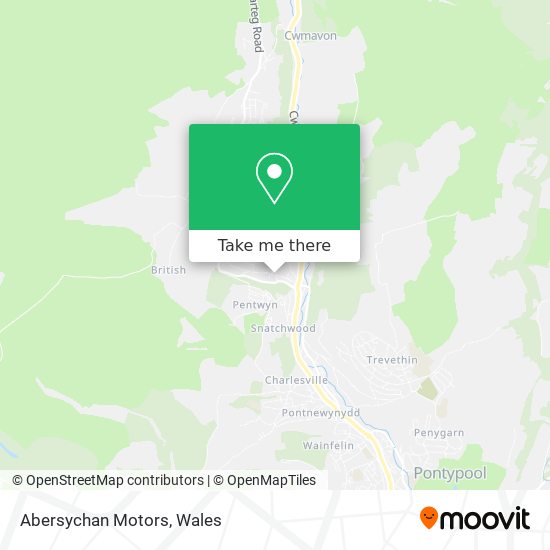 Abersychan Motors map