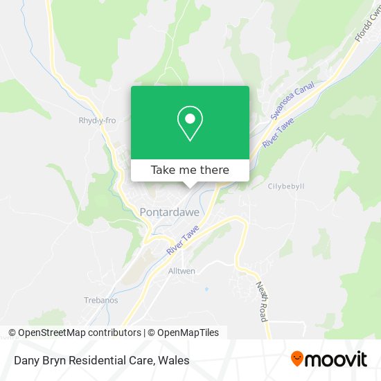 Dany Bryn Residential Care map