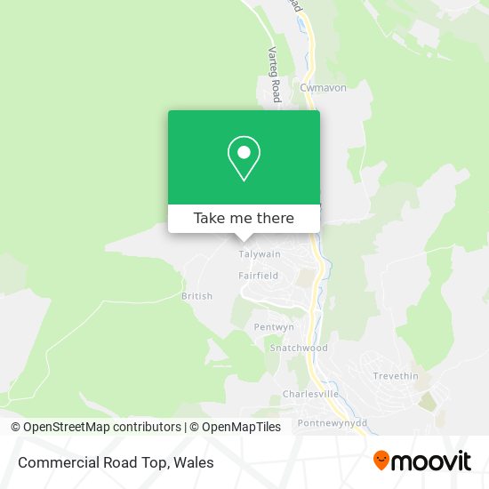 Commercial Road Top map