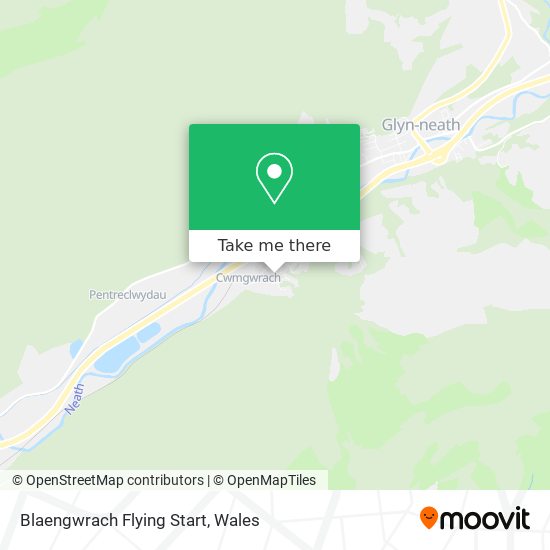 Blaengwrach Flying Start map