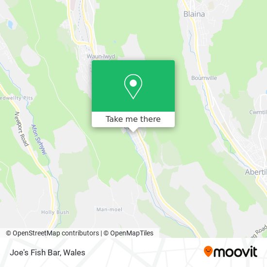 Joe's Fish Bar map