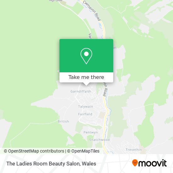 The Ladies Room Beauty Salon map