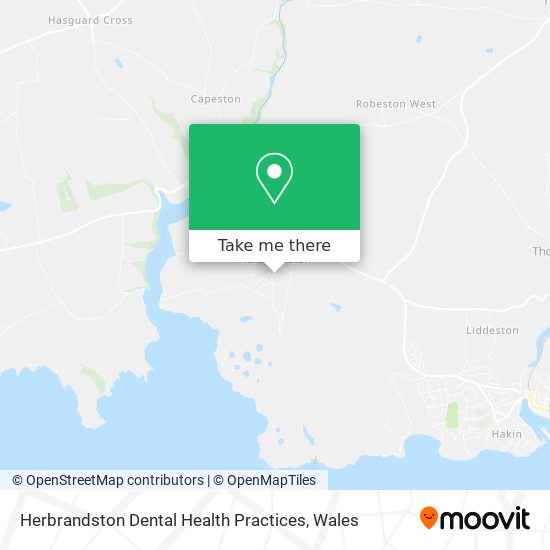 Herbrandston Dental Health Practices map