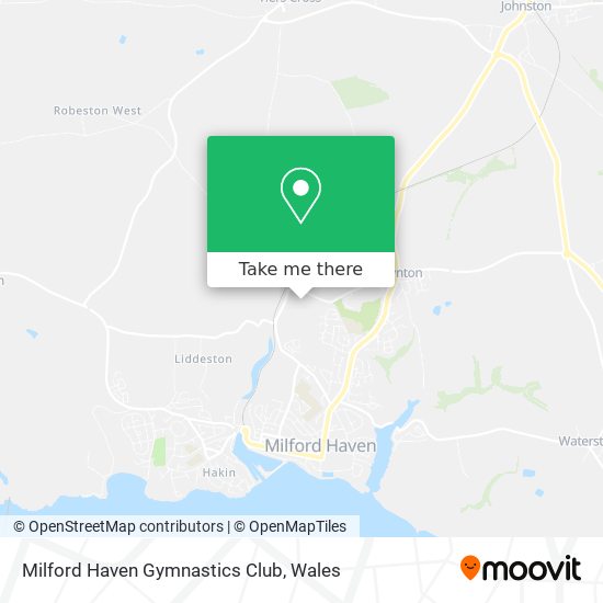 Milford Haven Gymnastics Club map