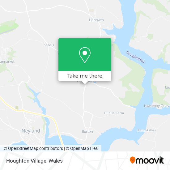 Houghton Village map