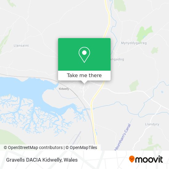 Gravells DACIA Kidwelly map