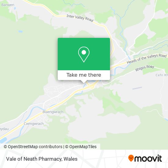 Vale of Neath Pharmacy map