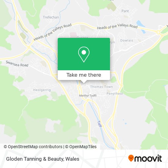 Gloden Tanning & Beauty map