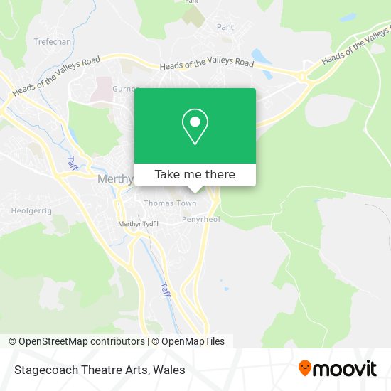 Stagecoach Theatre Arts map