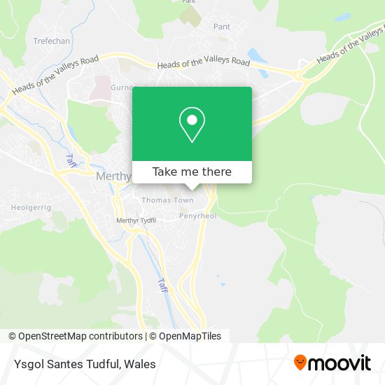 Ysgol Santes Tudful map