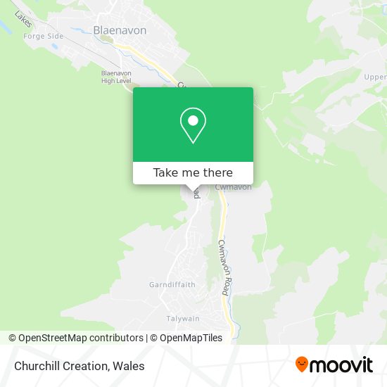 Churchill Creation map