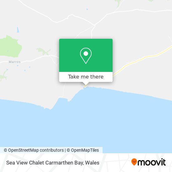 Sea View Chalet Carmarthen Bay map