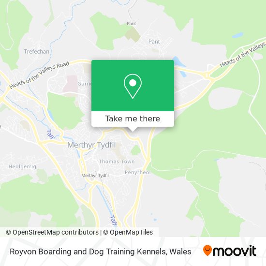 Royvon Boarding and Dog Training Kennels map