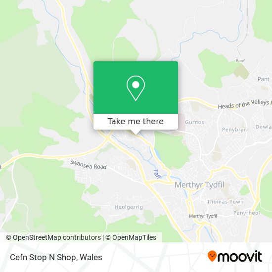 Cefn Stop N Shop map