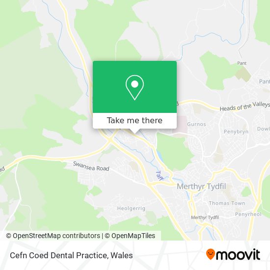 Cefn Coed Dental Practice map