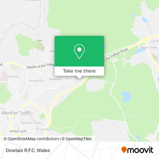 Dowlais R.F.C map