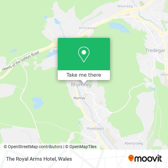 The Royal Arms Hotel map
