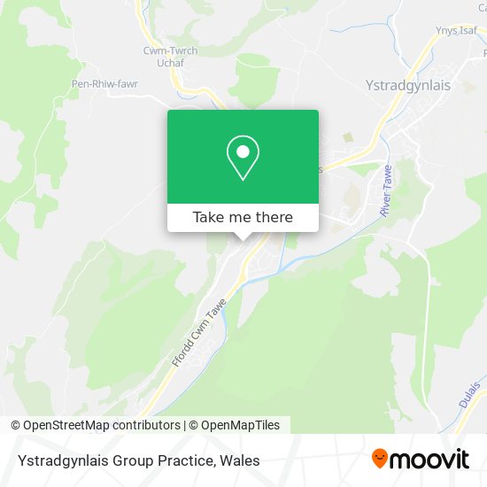 Ystradgynlais Group Practice map